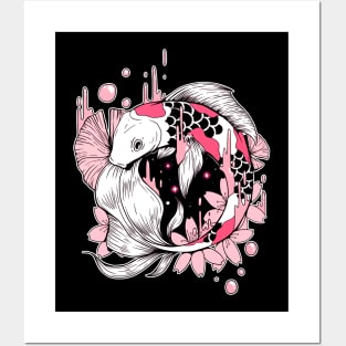 Koi Fish in Space Posters and Art